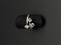 Anello Gioielleria Dossena  Donna in Oro bianco Zircone ANOR-165-253